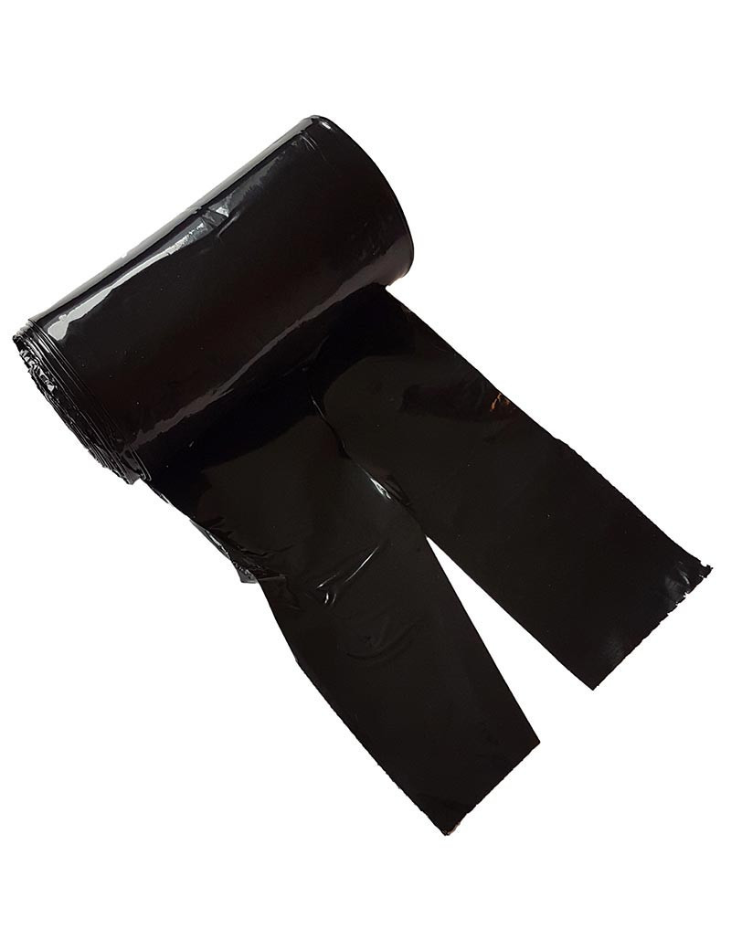 5-pack Bajspåsar med knythandtag 50 st/rulle - 5 x 50 st Svart