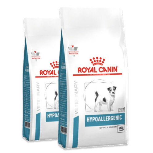2-pack (2 x 3,5 kg) Veterinary Diets Derma Hypoallergenic Small Dog - 2 x 3,5 kg