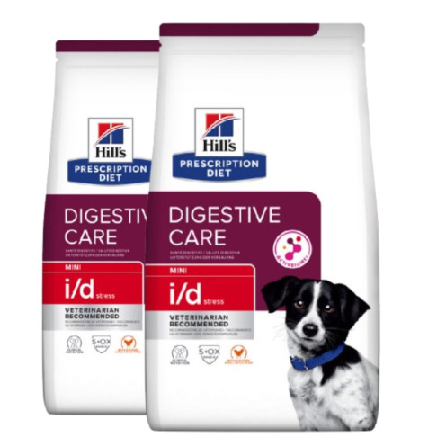 2-pack (2 x 6 kg) Prescription Diet i/d Stress Digestive Care Mini Hundfoder med Kyckling - 2 x 6 kg | Djurtyp - Hund - Hundmat - Veterinärfoder | DogStyle