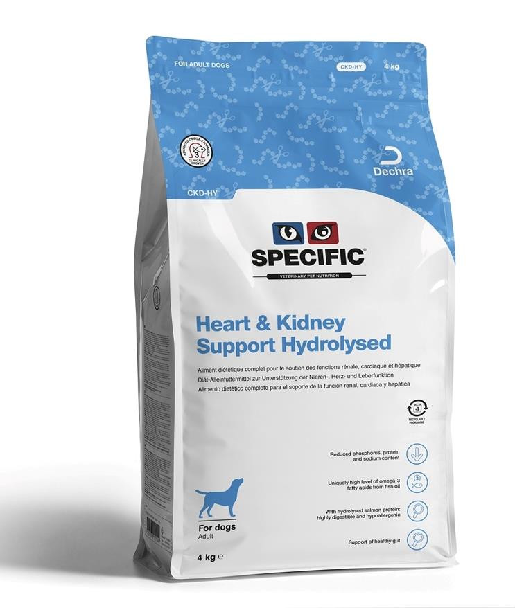 Heart & Kidney Support Hydrolysed CKD-HY hundfoder - 4 kg | Djurtyp - Hund - Hundmat - Veterinärfoder | DogStyle