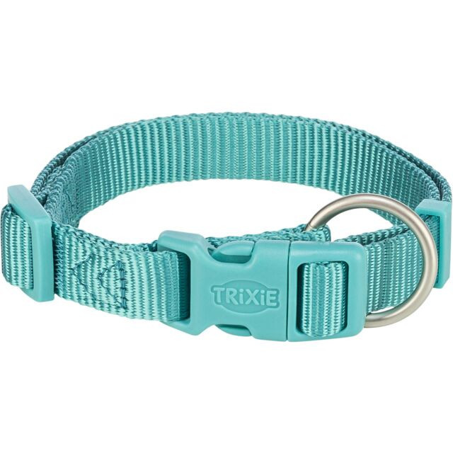 Premium halsband f&ouml;r Hund Aqua/Rost/Curry - M-L / Aqua