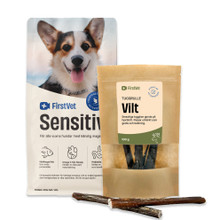 Köp FirstVet Sensitiv för hundar med känslig mage 12 kg - få tuggben på köpet!
