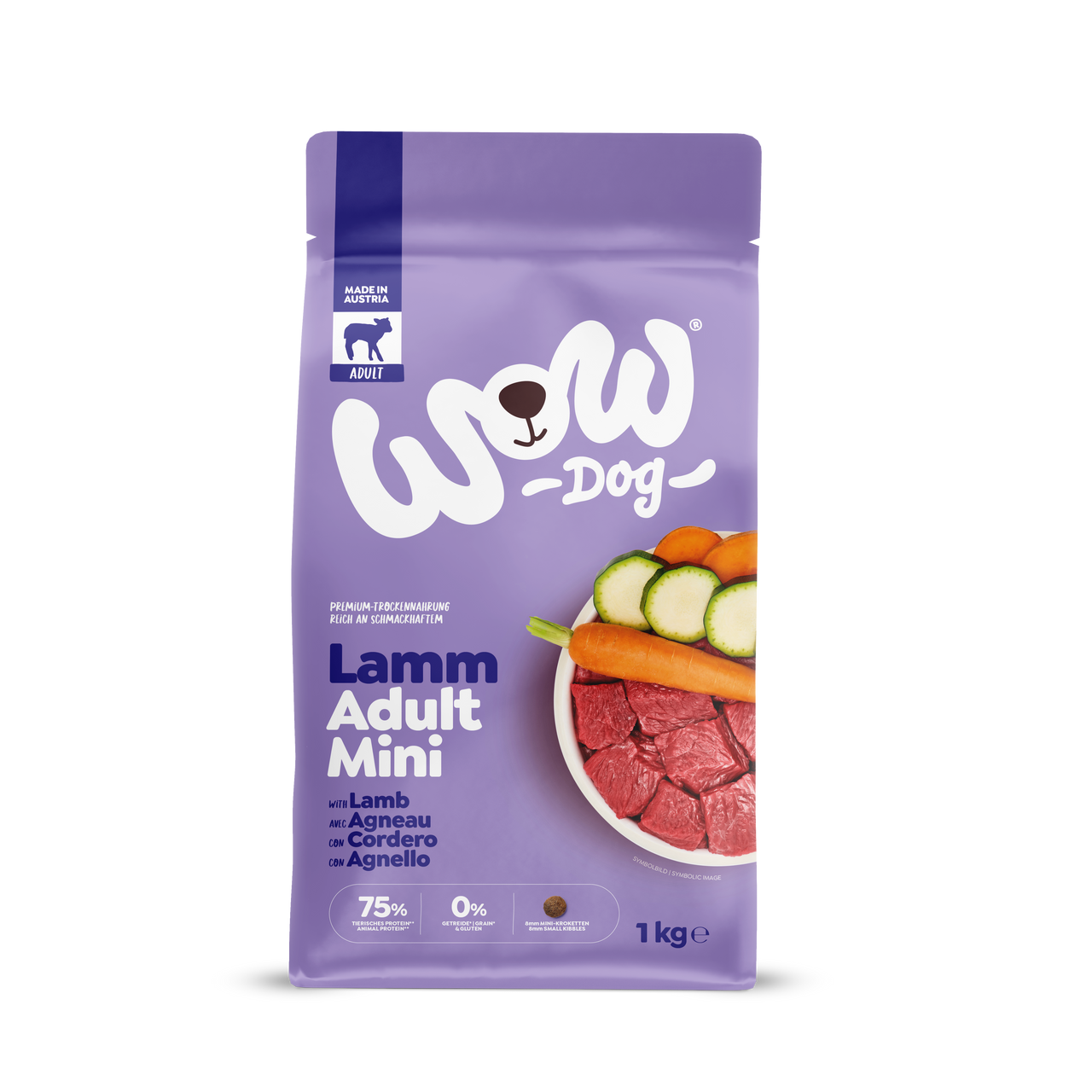Dog Adult Minis Lamb Torrfoder - 1 kg