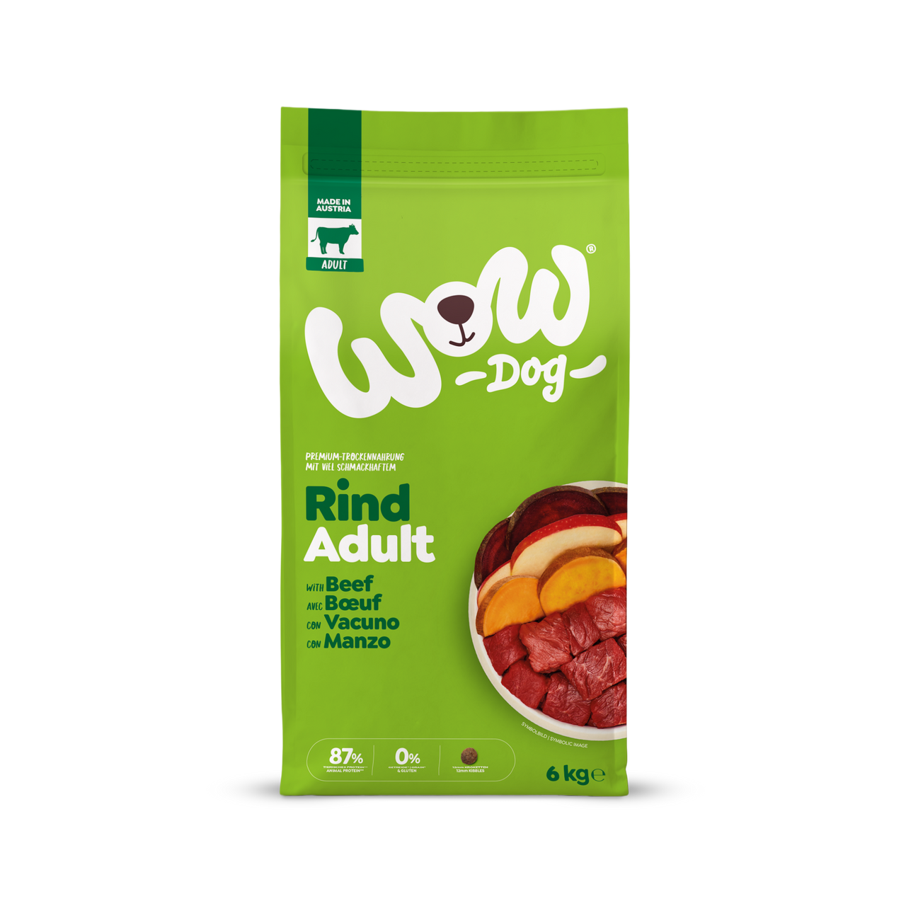 WOW Adult med nötkött - 6 kg