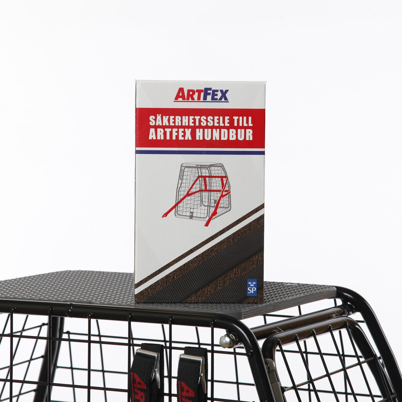 Artfex Krocktestad Säkerhetssele till Hundbur - Svart
