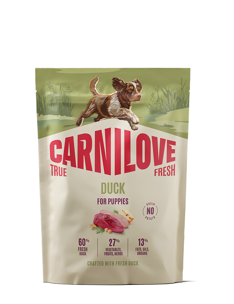 True Fresh Duck Puppy Torrfoder f&ouml;r Valpar - 1,5 kg