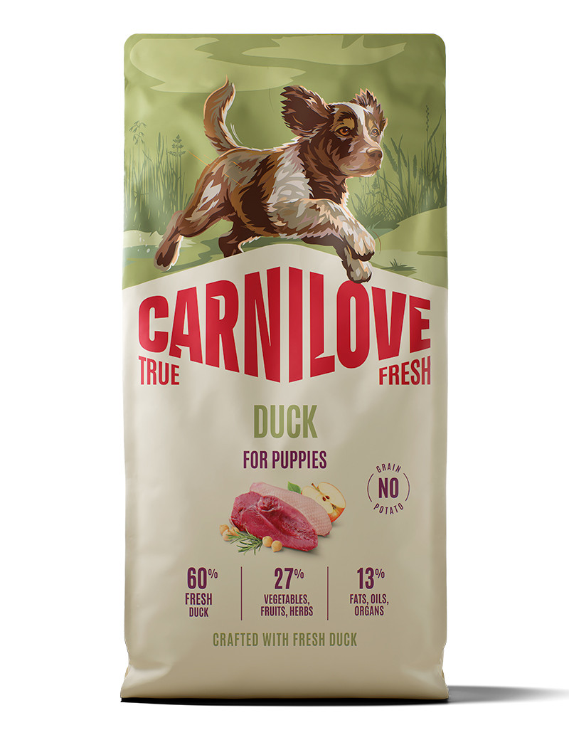 True Fresh Duck Puppy Torrfoder för Valpar - 12 kg | Djurtyp - Hund - Hundmat - Torrfoder | DogStyle