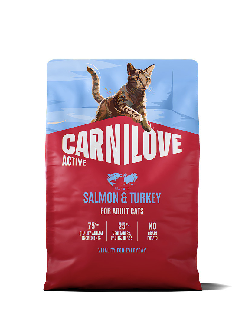 Salmon & Turkey for Adult All Breeds Torrfoder för Katt - 2 kg | Djurtyp - Katt - Kattmat - Torrfoder | DogStyle
