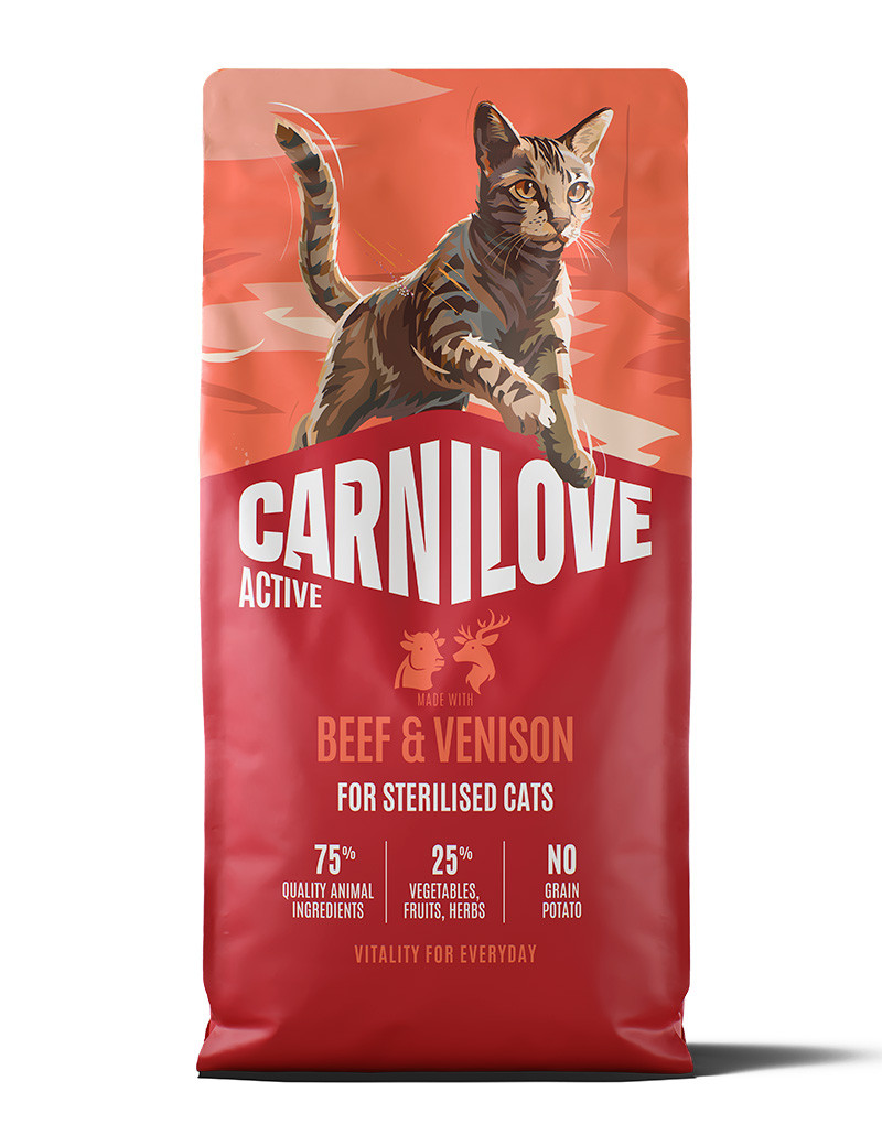 Beef & Venison Adult Sterilised Torrfoder för Katt - 6 kg
