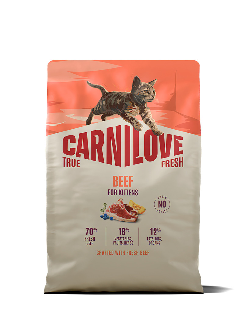 True Fresh Beef Kitten Torrfoder f&ouml;r Kattungar - 2 kg