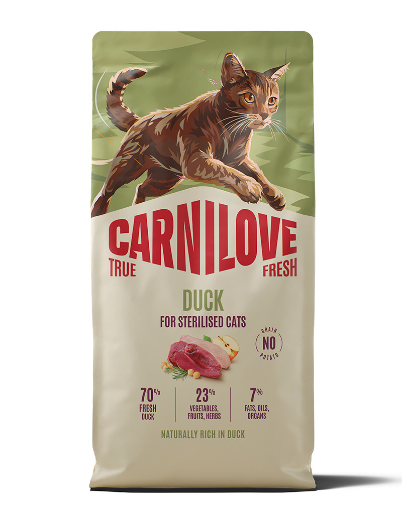 True Fresh Duck Adult Sterilised Torrfoder för Katt - 6 kg | Djurtyp - Katt - Kattmat - Torrfoder | DogStyle