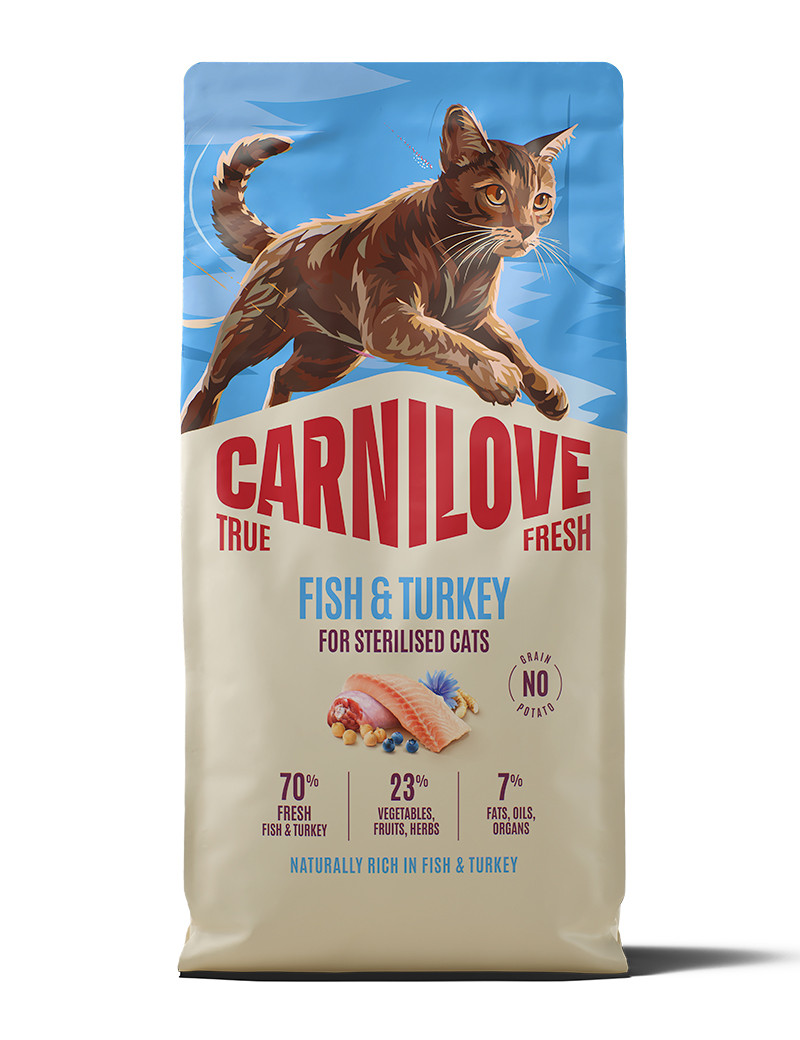 True Fresh Fish &amp; Turkey Adult Sterilised Torrfoder f&ouml;r Katt - 2 kg