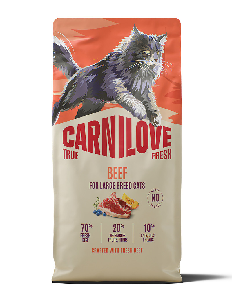 True Fresh Beef for Adult Large Breeds Torrfoder för Katt - 6 kg