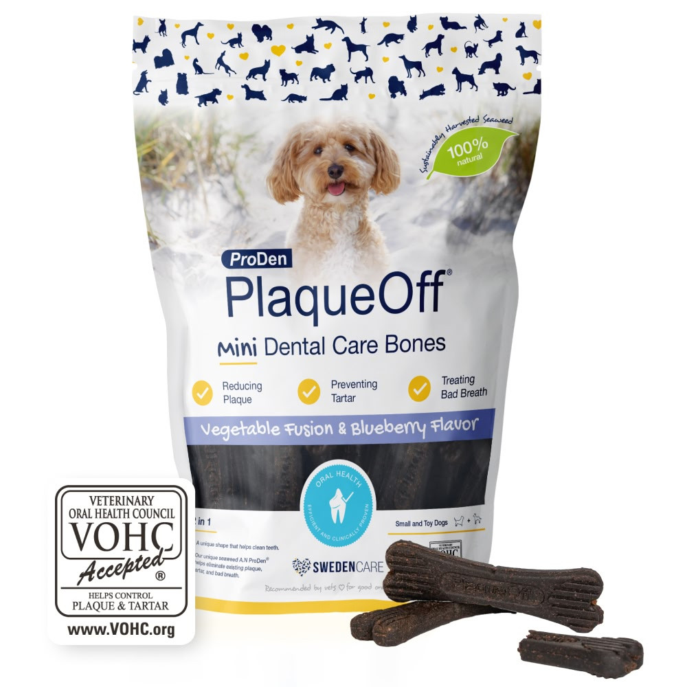 Swedencare PRODEN PlaqueOff Mini Dental Care Bones Vegetables 340 g