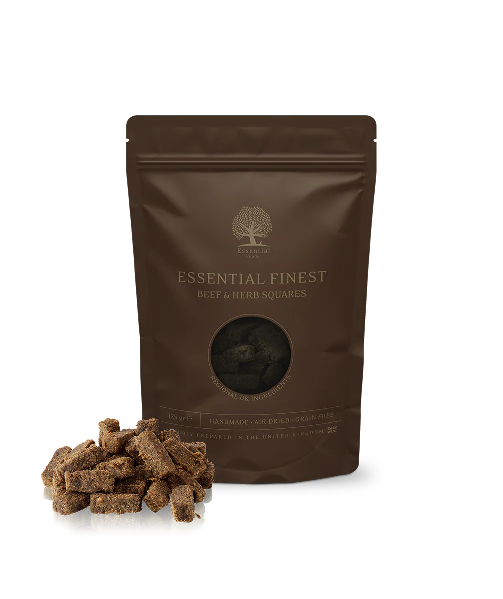 Essential Finest Beef & Herb Squares Hundgodis - 125 g
