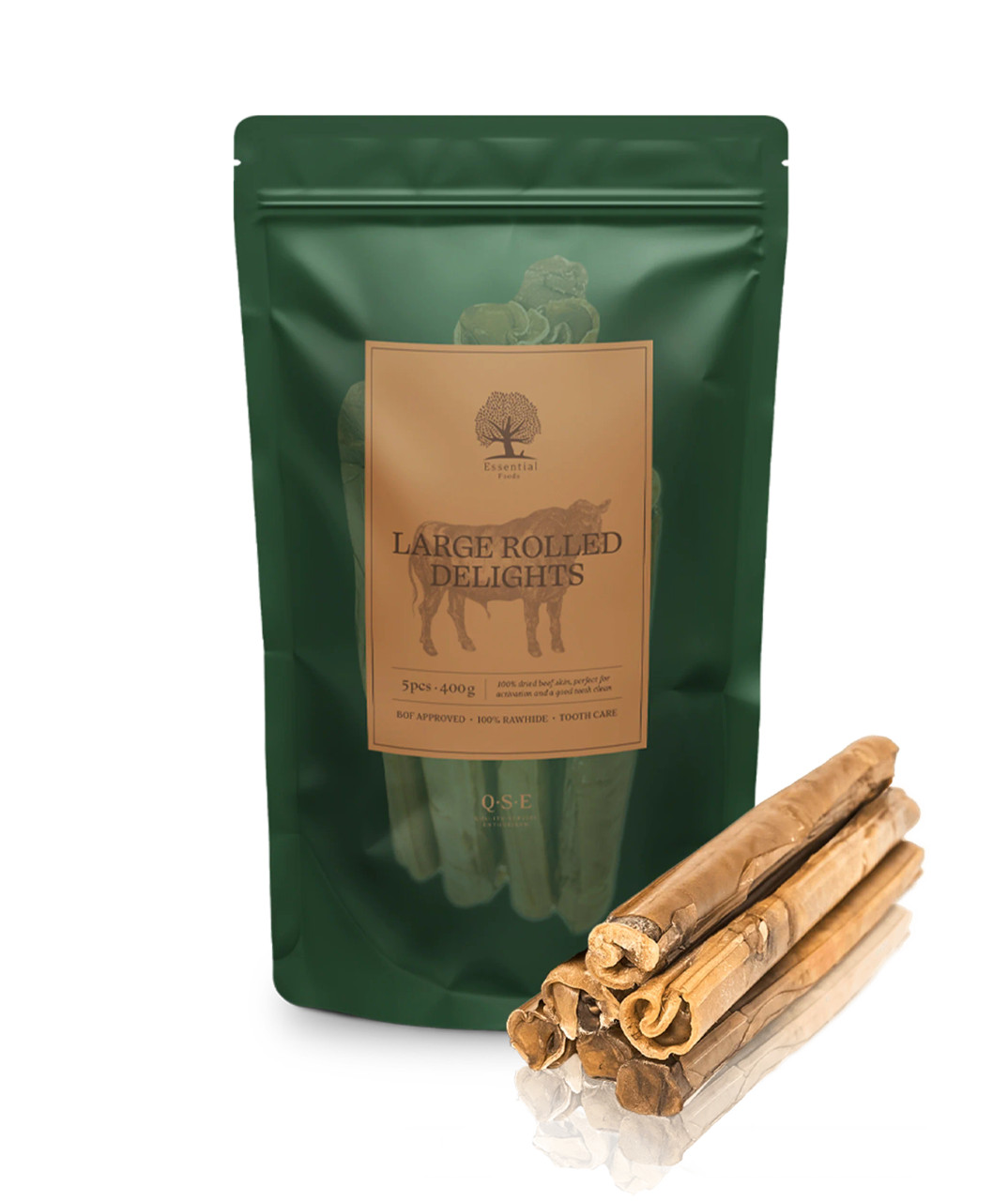 Essential Large Rolled Delights Hundgodis - 5 st