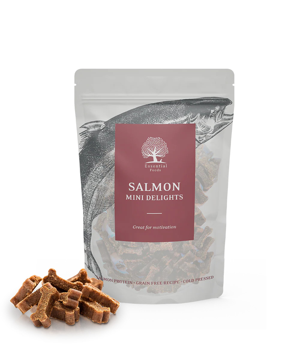 Essential Salmon Mini Delights Hundgodis - 100 g | Djurtyp - Hund - Hundmat - Torrfoder | DogStyle