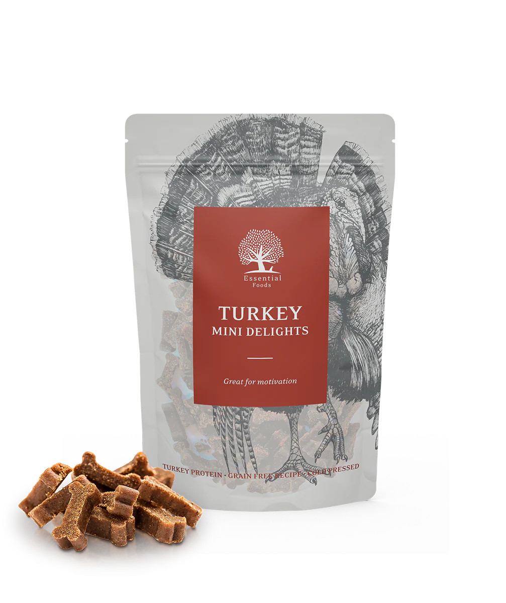 Essential Turkey Mini Delights Hundgodis - 100 g
