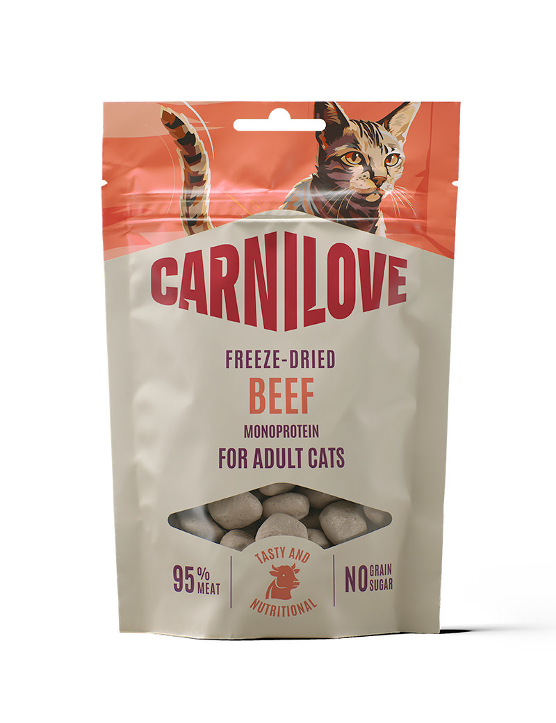 Freeze Dried Snack Beef Kattgodis - 40 g
