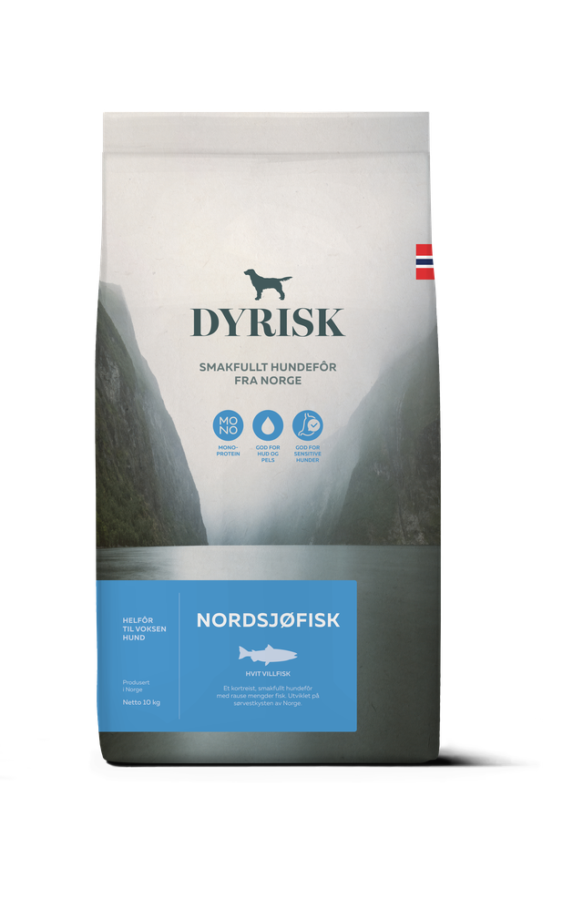 Hundfoder Nordsjöfisk till vuxna hundar - 10 kg