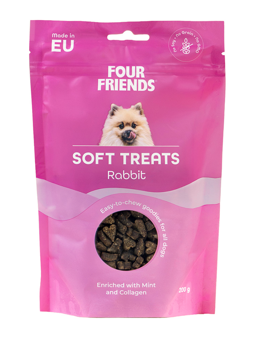 Dog Soft Treats Rabbit Hundgodis - 200 g