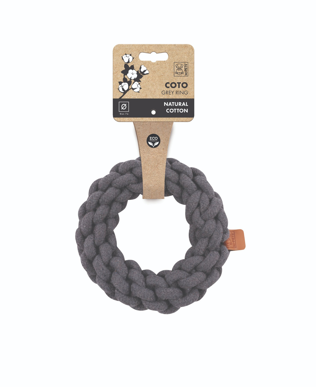 Hundleksak Ring Grey - 18 cm