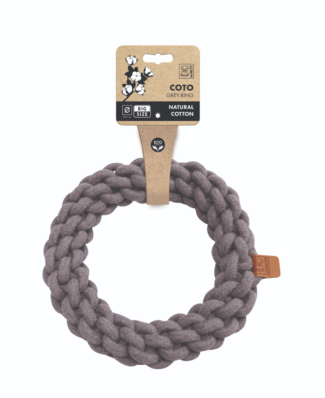 Hundleksak Ring Grey - 25 cm