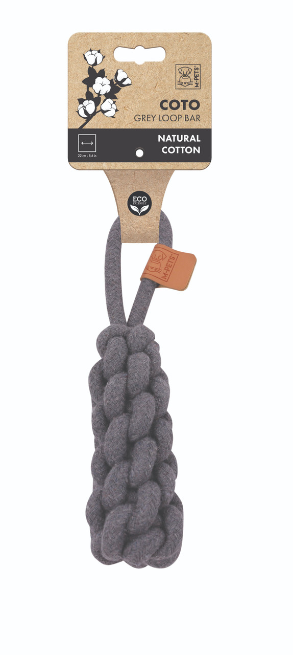Hundleksak Loop Bar Grey - 22 cm