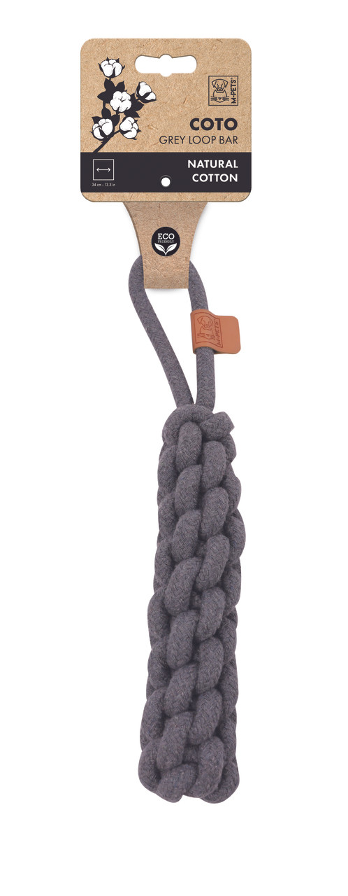 Hundleksak Loop Bar Grey - 34 cm