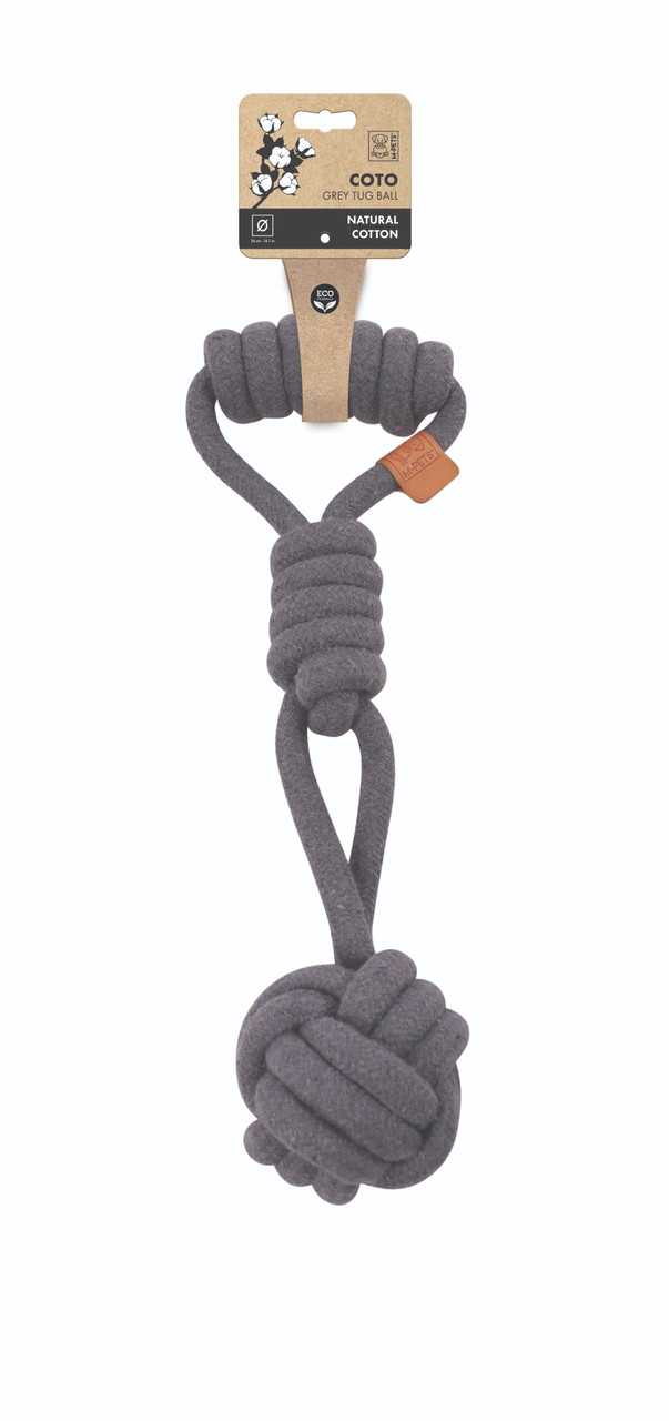 Hundleksak Tug Ball Grey - 36 cm