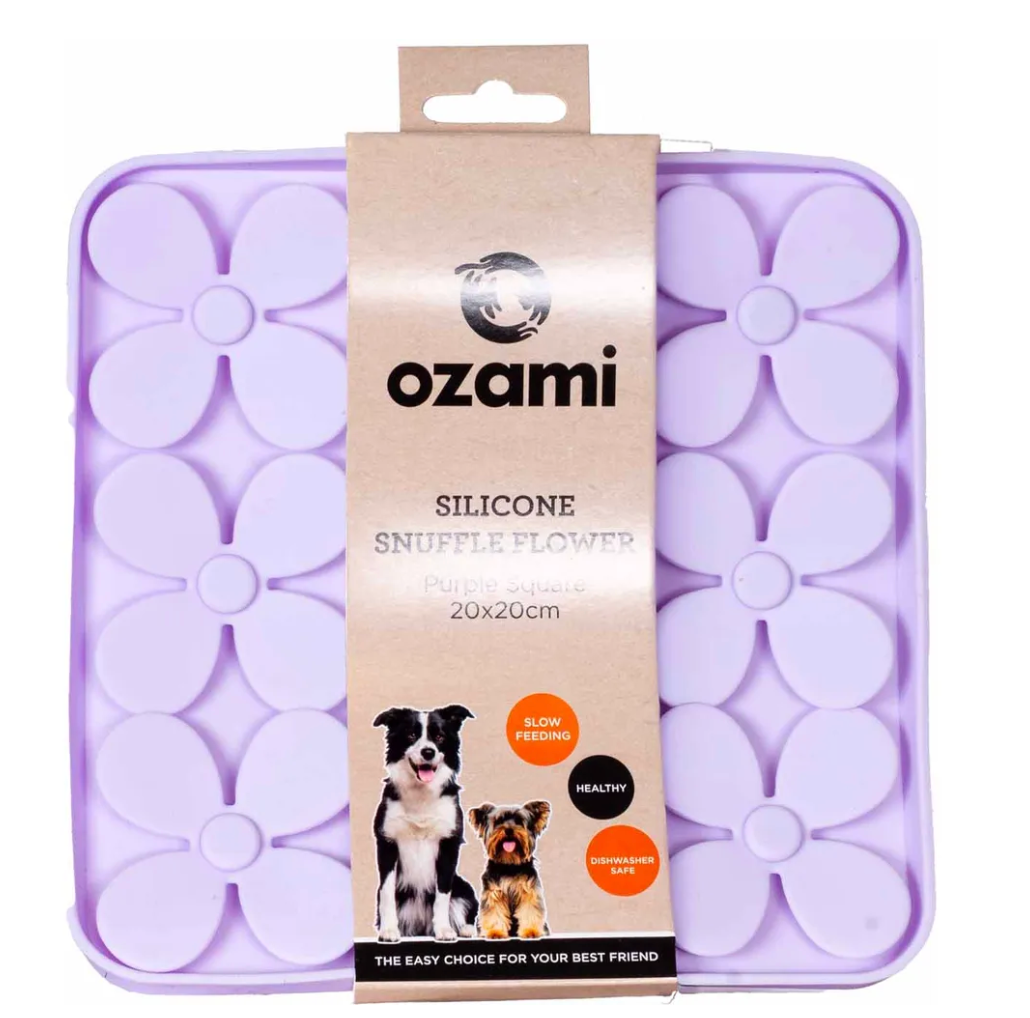 Snuffle Flower Purple Slickmatta till Hund - 20 cm