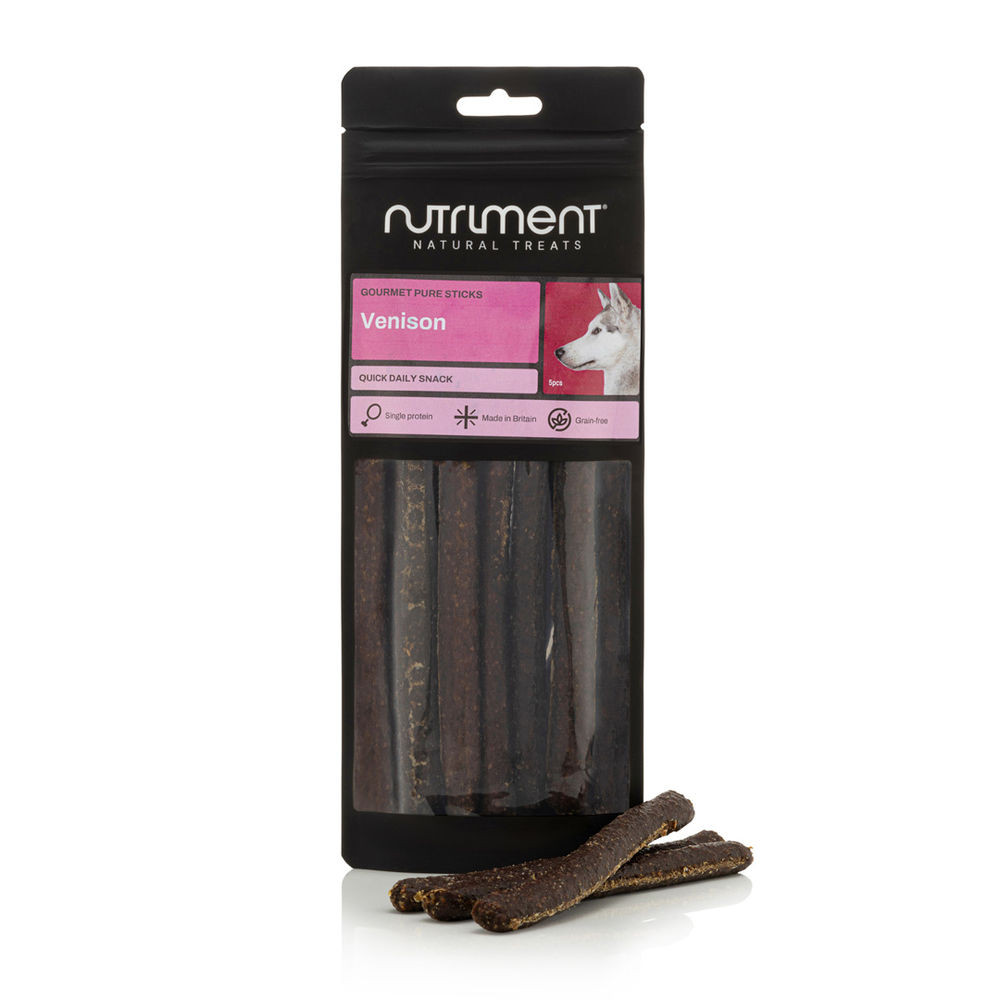 Gourmet Pure Sticks Venison Tuggben till Hund - 100 g
