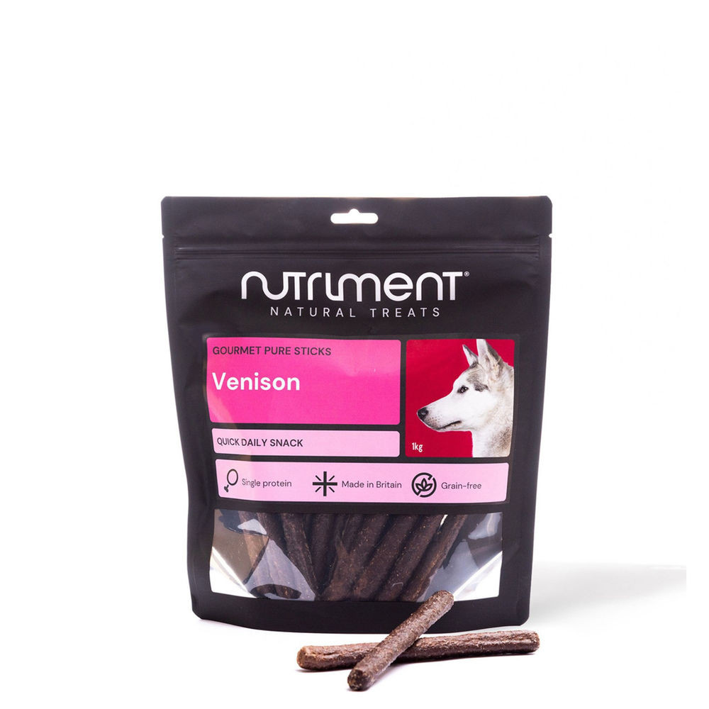 Gourmet Pure Sticks Venison Tuggben till Hund - 1 kg