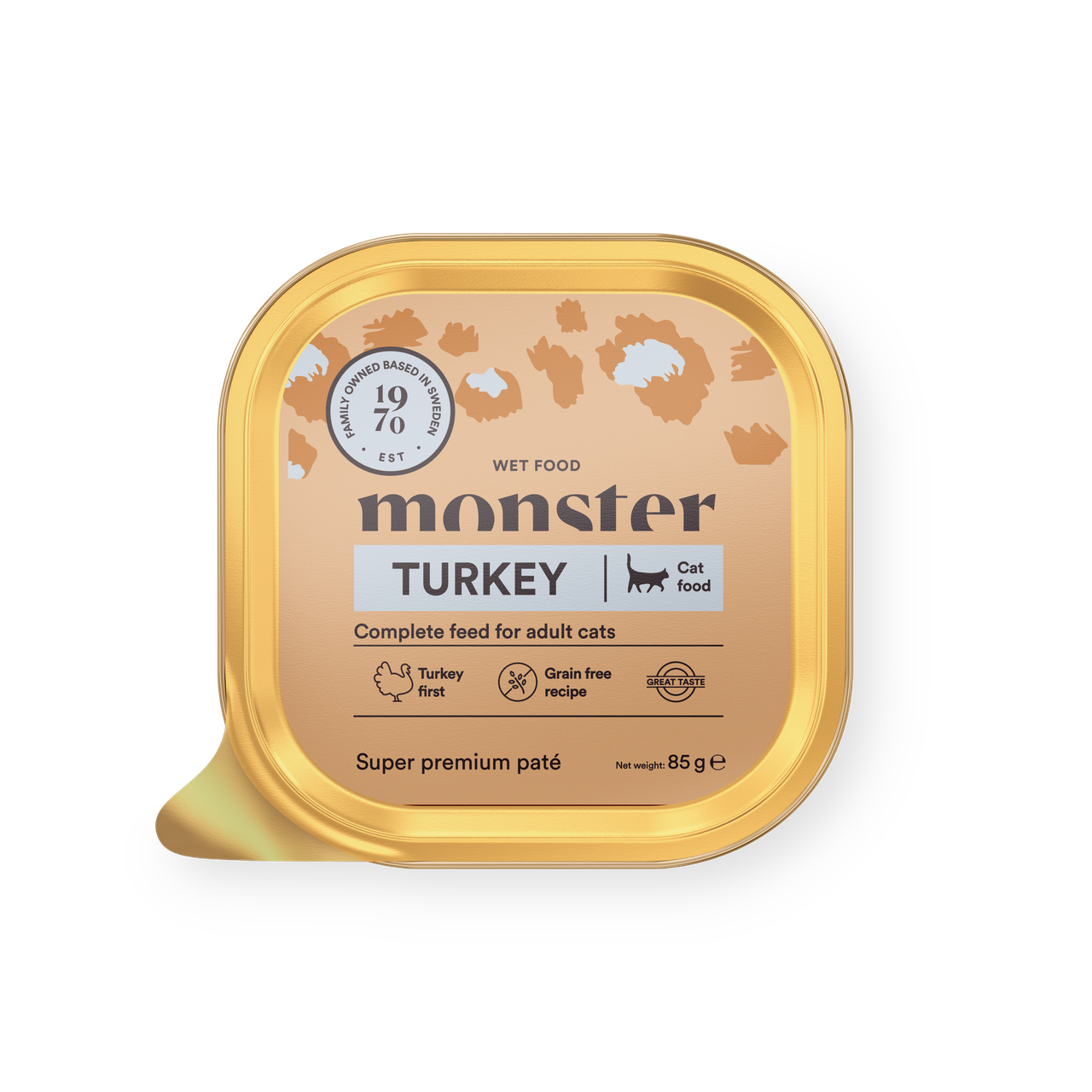 Cat Paté Adult Turkey Våtfoder till Katt - 19 x 85 g