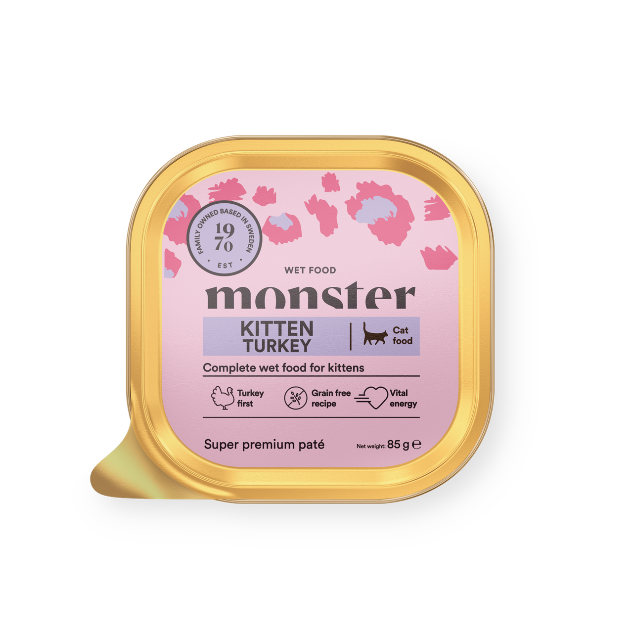 Cat Paté Kitten Turkey Våtfoder till Kattunge - 19 x 85 g