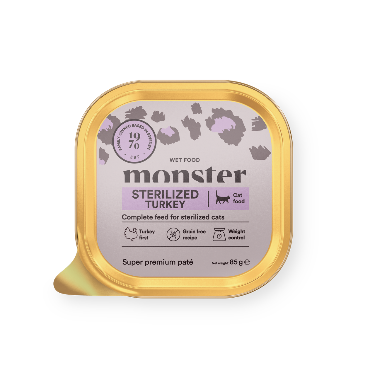 Cat Paté Sterilized Turkey Våtfoder till Katt - 19 x 85 g