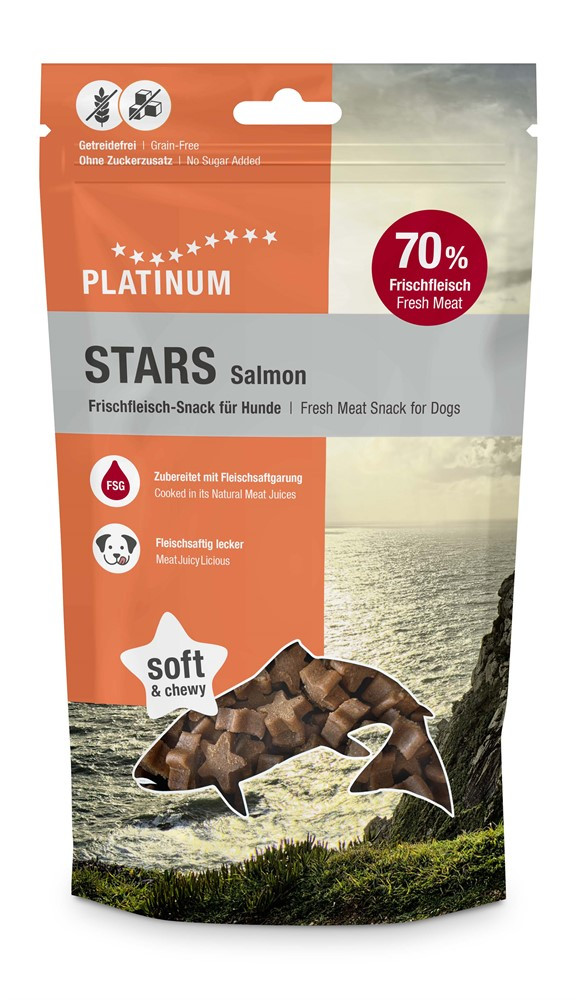 Hundgodis Salmon Stars - 185 g