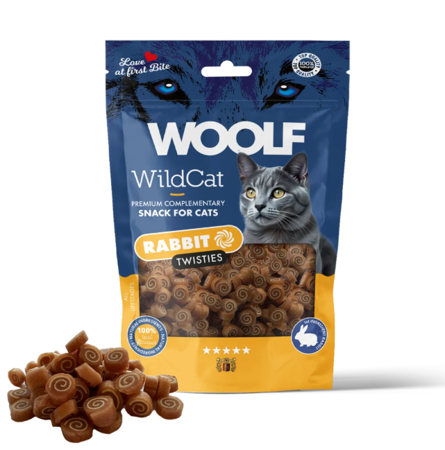 WildCat Rabbit Twisties Kattgodis - 50 g
