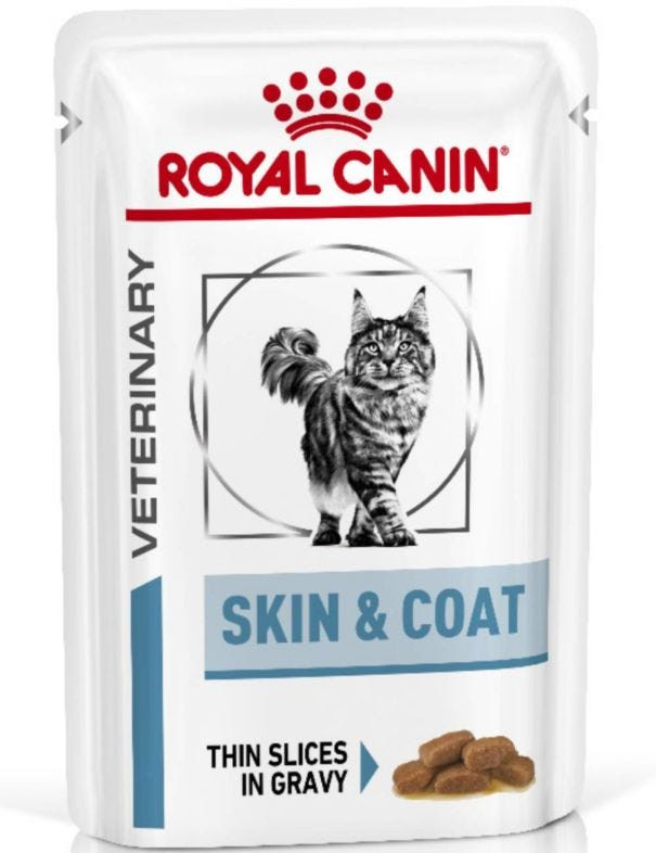 Veterinary Diets Derma Skin & Coat Pouch – 12 x 85 g