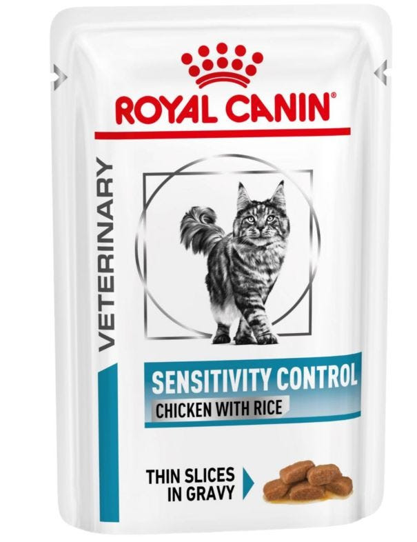 Veterinary Diets Derma Sensitivity Control Chicken Pouch för katt - 12 x 85 g