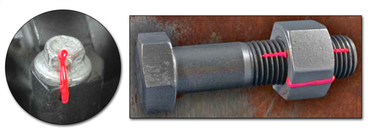 Updated DYKEM® Cross-Check Torque Seal® Tamper-Proof Indicator Paste on  nuts and bolts. 