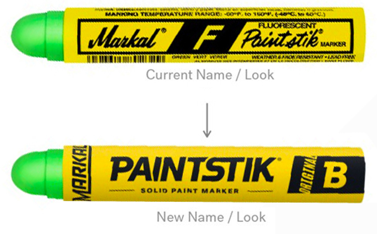 Markal F Fluorescent Orange Paintstik Marking Marker (Markal 82834