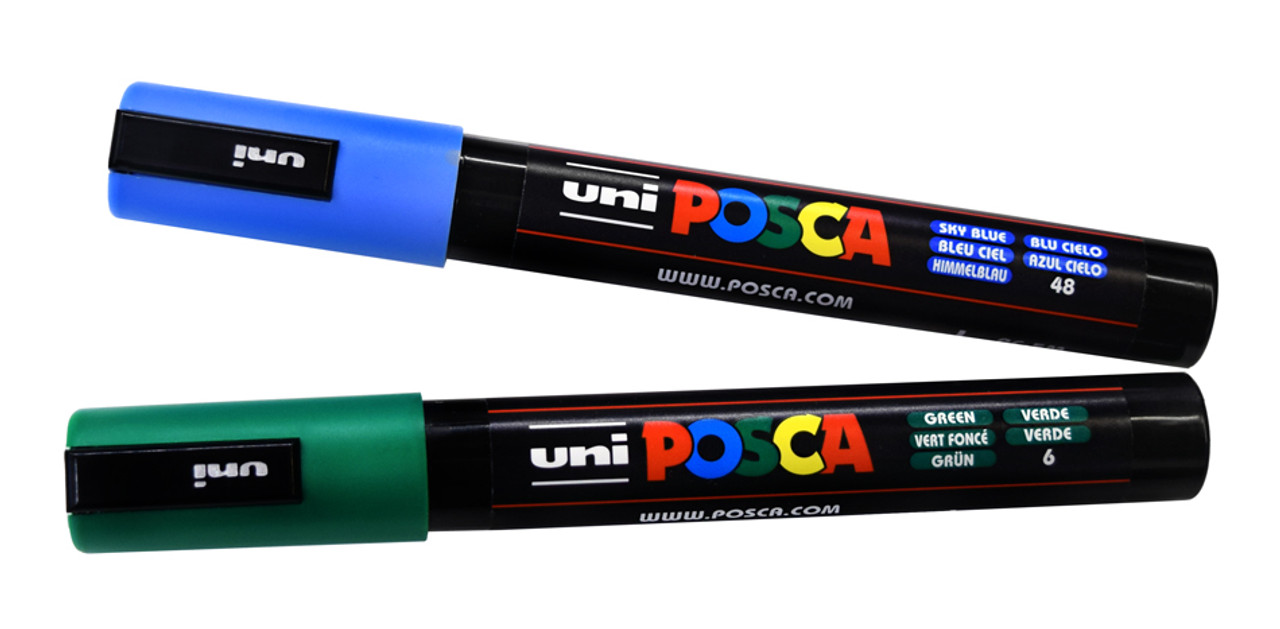 uni POSCA Paint Marker PC-1M Extra Fine Tapered Bullet Tip - Aqua