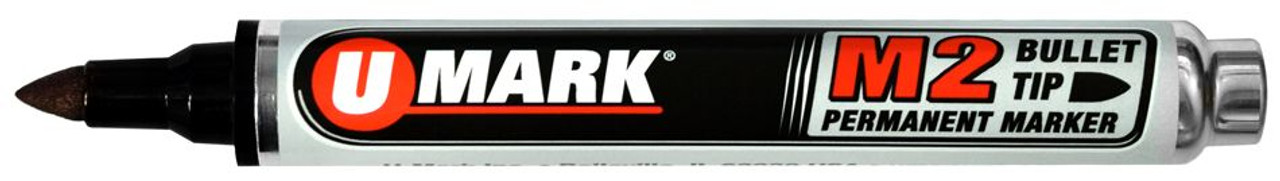 U-Mark M5 Chisel Tip Permanent Marker Black