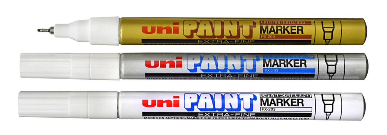Uni Paint Markers, Extra Fine Point, PX-203