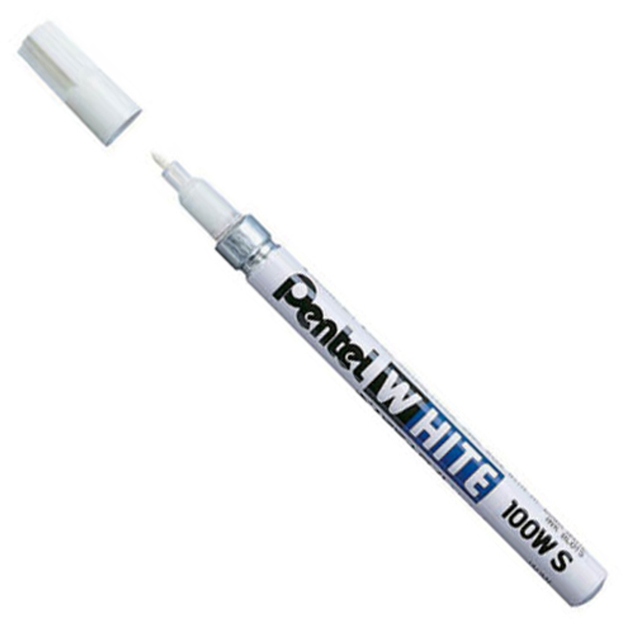 Pentel® White Permanent Marker, Broad Bullet Tip, White, TJ Russell Supply