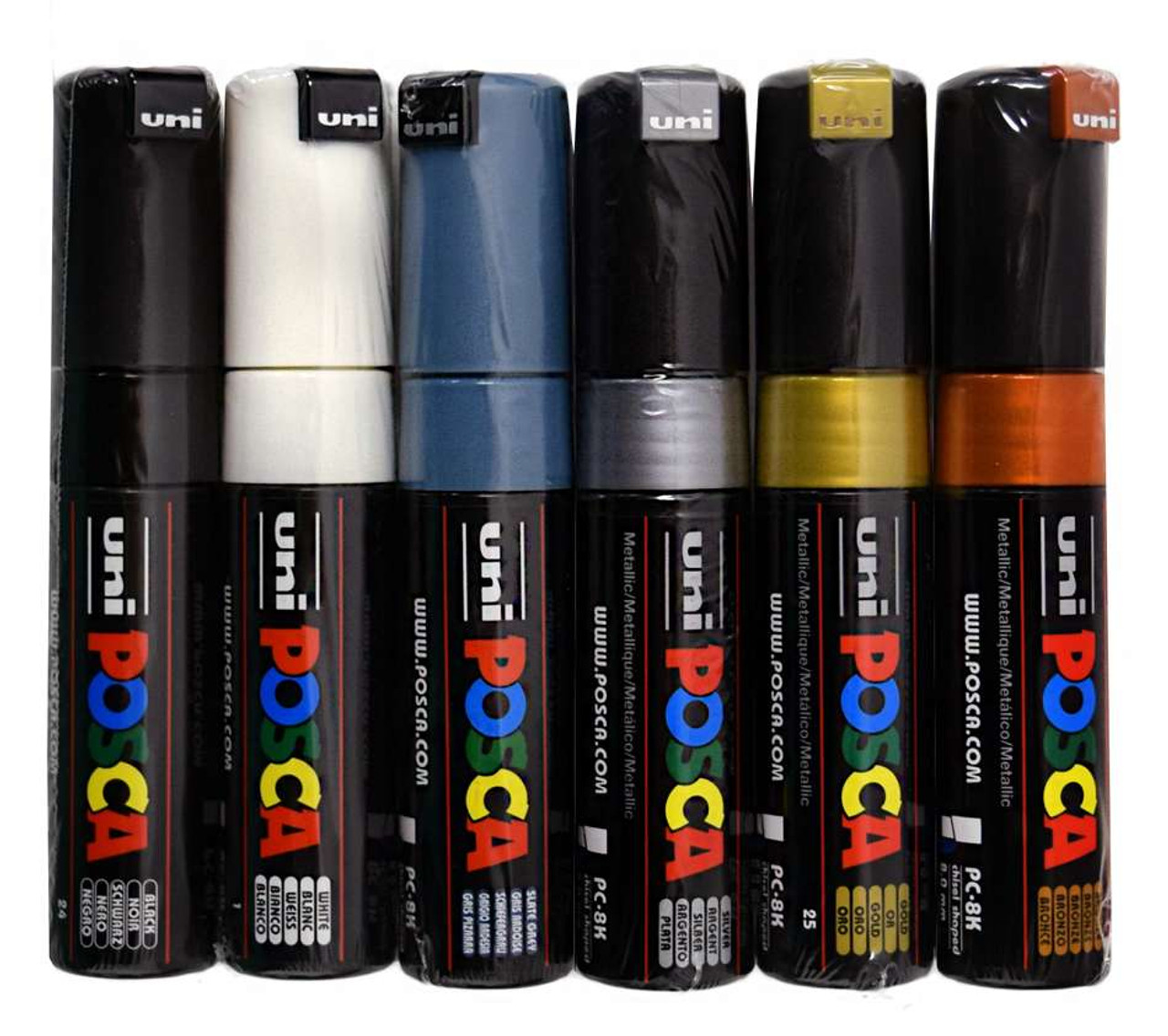 Posca PC-8K Fluorescent Set of 6