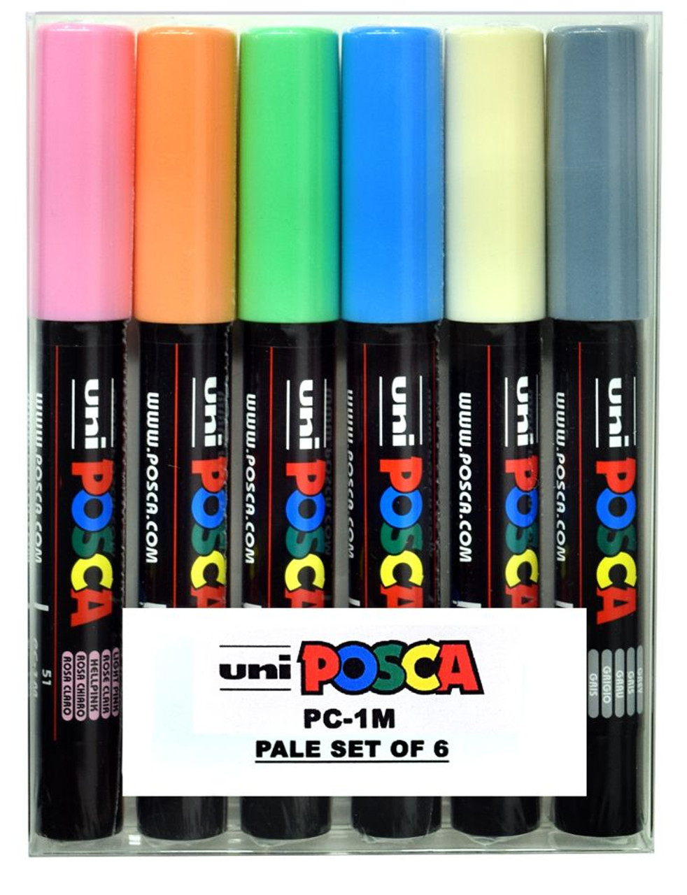 Posca Paint Marker Medium PC-5M Set of 4, Contrast