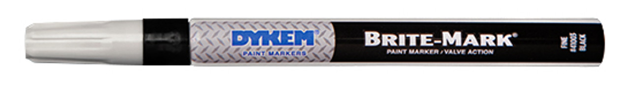 DYKEM BRITE-MARK 40 Paint Markers, Broad Bullet Tip, White (40008)