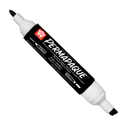 Sakura Permapaque dual tip chisel and fine Tip Marker